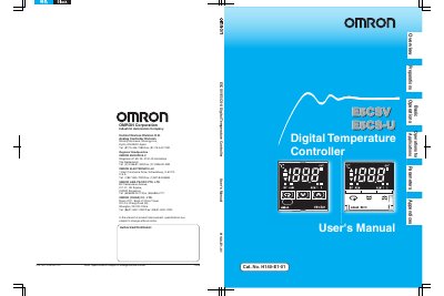 OMRON E5CSV/E5CS-U User Manual