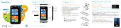 HTC TITAN Smartphone Quick Start Guide - cover page