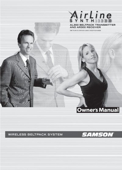 Samson AL300/AR300 Wireless Beltpack System Owner's Manual - cover page