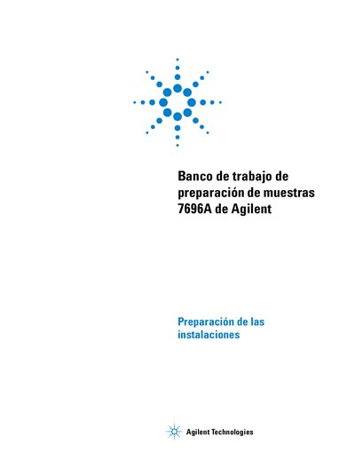 Agilent Technologies 7696A Sample Preparation Workstation Installation Guide - cover page