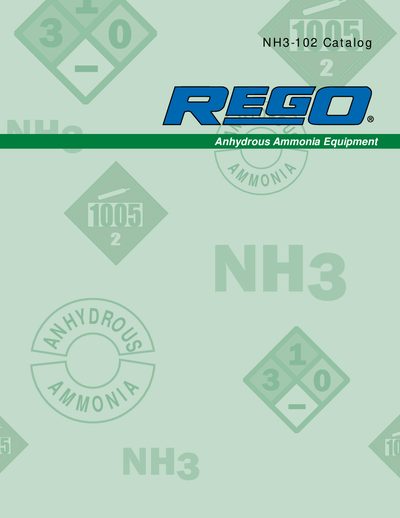 REGO AA1580 Series Regulators Catalog - cover page