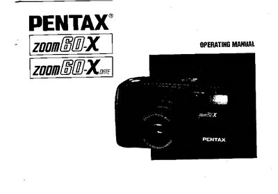 Pentax Zoom X Camera Operating Manual - cover page