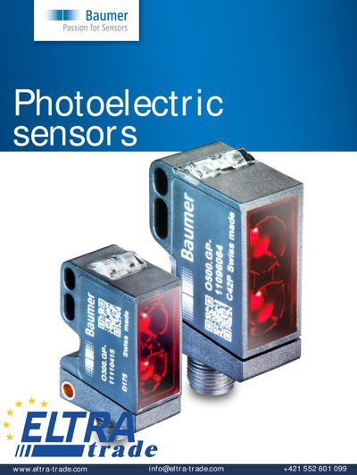 Baumer Photoelectric Sensors Product Catalog - cover page