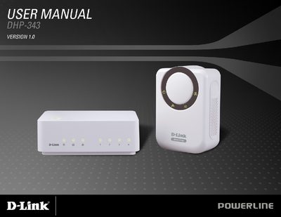D-Link DHP-343 User Manual - cover page
