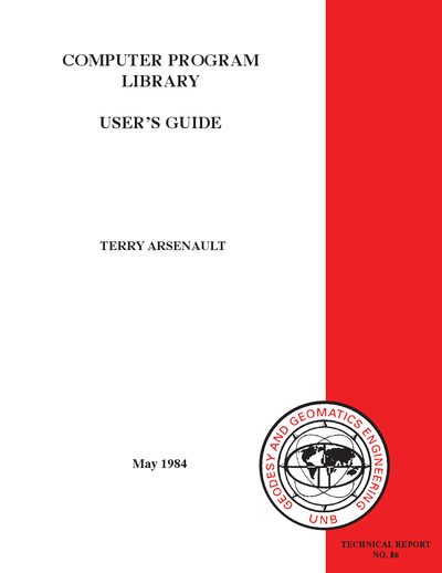 Computer Program Library User Guide - cover page