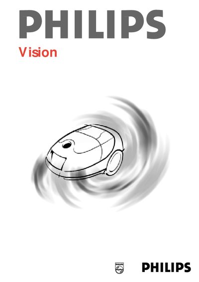 Philips Vision Vacuum Cleaner User Manual - cover page