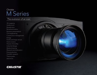 Christie M Series Projector Product Leaflet - cover page