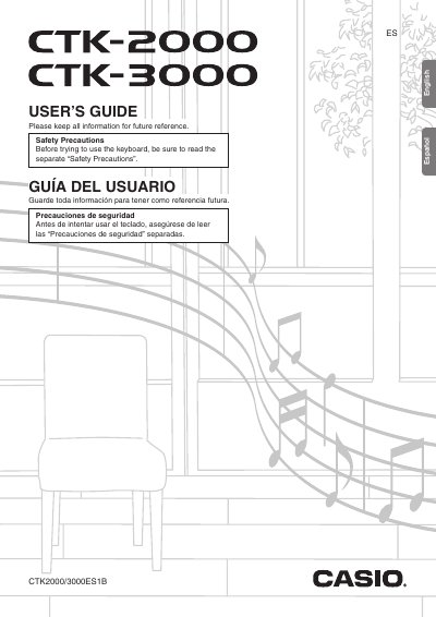 Casio CTK-2000/CTK-3000 Digital Keyboard User's Guide