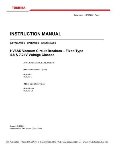 Panasonic AV-HS450N Manual - cover page