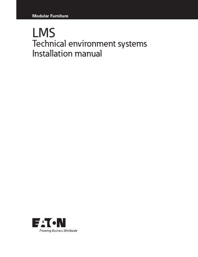 Eaton LM5S Technical Environment Systems Installation Manual - cover page