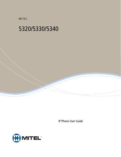 Mitel 5320/5330/5340 IP Phone User Guide - cover page