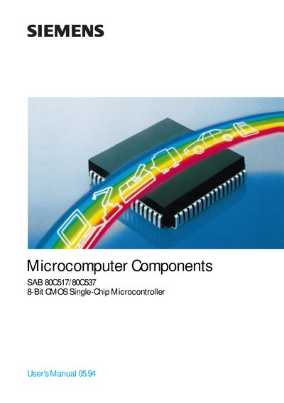 Siemens SAB 80C517/80C537 User Manual - cover page