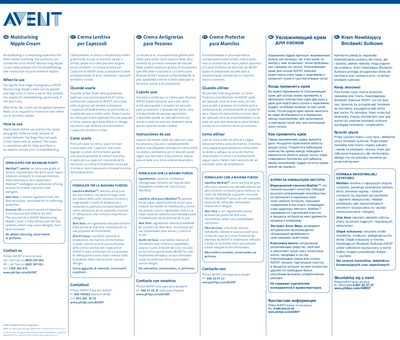 Philips AVENT Moisturising Nipple Cream User Guide - cover page