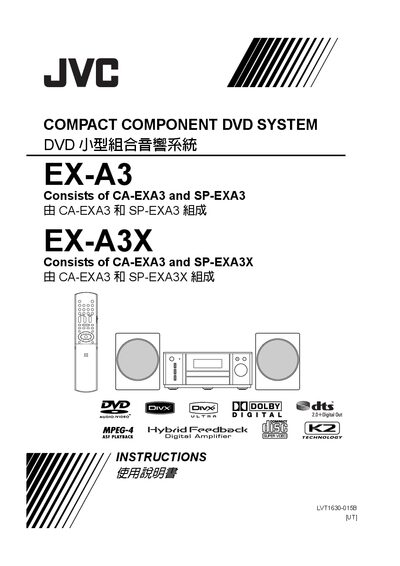 JVC EX-A3 Compact Component DVD System User Manual - cover page
