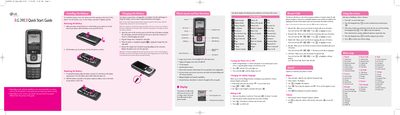 LG 290C Quick Start Guide - cover page