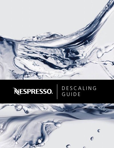 Nespresso Vertuo Plus Descaling Guide - cover page