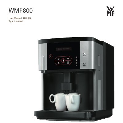 WMF WMF800 Coffee Maker User Manual - cover page