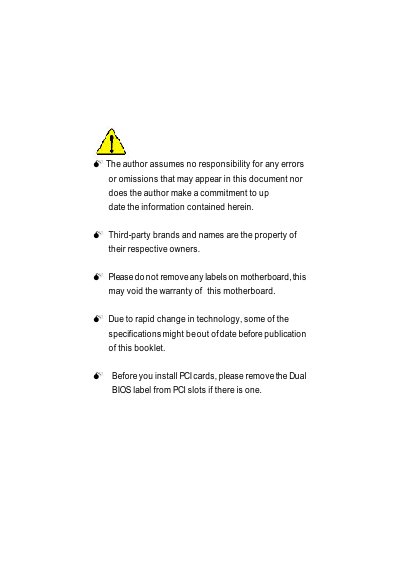 G.B.T. Technology GA-7DPXDW Motherboard User Manual - cover page