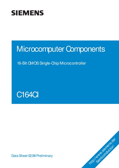 SIEMENS C164CI Manual - cover page