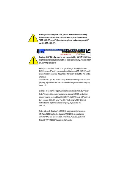 Gigabyte GA-7VA-C AMD Socket A Processor Motherboard User Manual