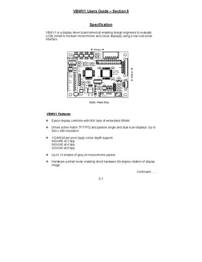 VBWV1 User Guide - cover page