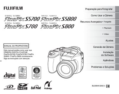 Fujifilm FinePix S5700 Digital Camera Owner's Manual - cover page