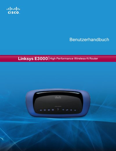 Linksys E3000 Router User Manual - cover page