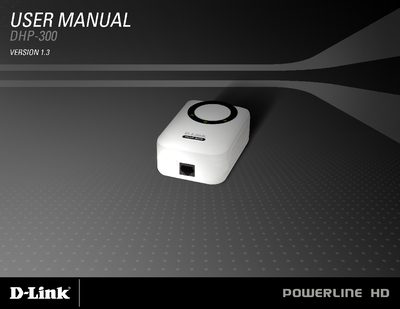 D-Link DHP-300 User Manual - cover page