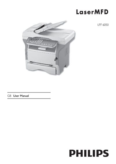 Philips LFF6050 GB Multifunction Machine User Manual - cover page