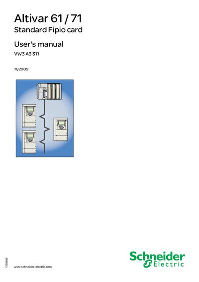 Schneider Electric Altivar 61/71 Standard Fipio Card User Manual - cover page