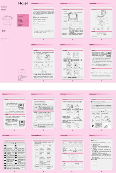 Haier HPC-YLS403/503/603 Electric Pressure Cooker User Manual - cover page