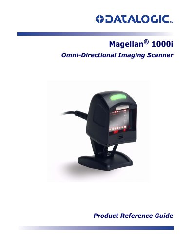 Datalogic Magellan 1000i Omni-Directional Imaging Scanner Product Reference Guide