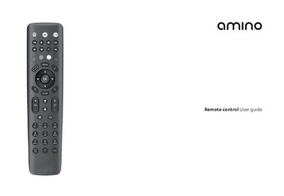 Amino Remote Control User Guide - cover page
