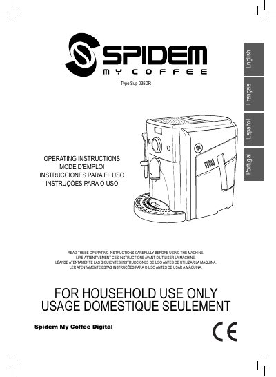 Spidem SUP 035DR User Guide - cover page