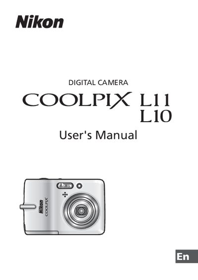 Nikon COOLPIX L11/L10 User Manual - cover page