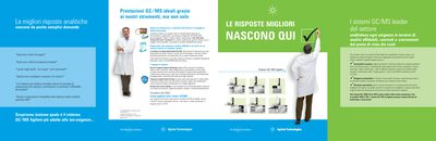 Agilent GC/MS Instrument Portfolio Brochure - cover page