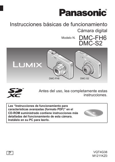 Panasonic DDMC-FH6/DMC-S2 Manual - cover page