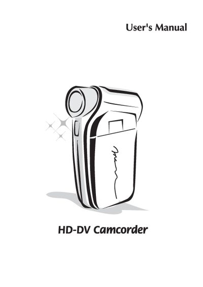 HD-DV Camcorder User Manual