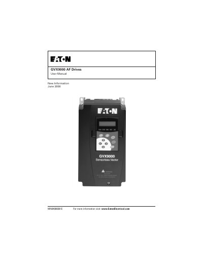 Eaton GVX9000 AF Drives User Manual - cover page