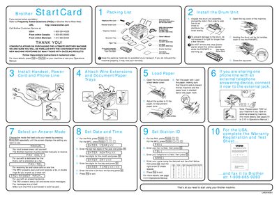 Brother MFC-4600 Quick Start Guide