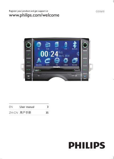 Philips CID3610 User Manual - cover page