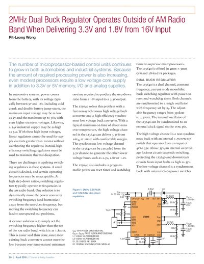 linear DESIGN FEATURES LTJournal-V20N1-04-df-LT3640-PitLeongWong service manual - cover page