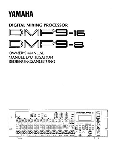 YAMAHA DMP9-16/DMP9-8 Manual - cover page