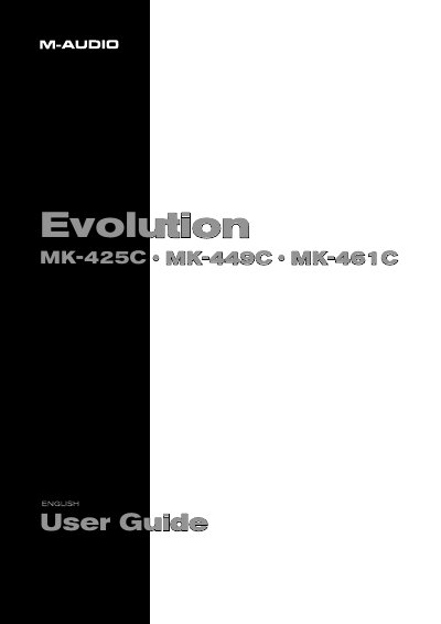 Evolution MK-425C/MK-449C/MK-461C Advanced Guide User Manual - cover page