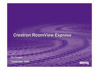 BenQ RoomView Express Manual - cover page