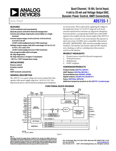 Analog Devices AD5755-1 Product Handbook