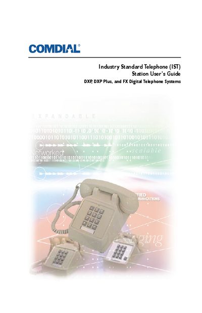 Comdial 2500-** Industry Standard Telephone User Manual - cover page