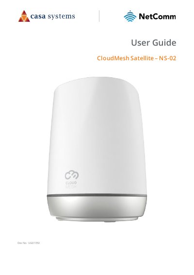 NetComm CloudMesh Satellite NS-02 User Guide