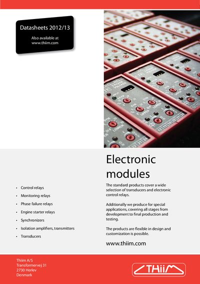 Thiim Electronic Modules Datasheets