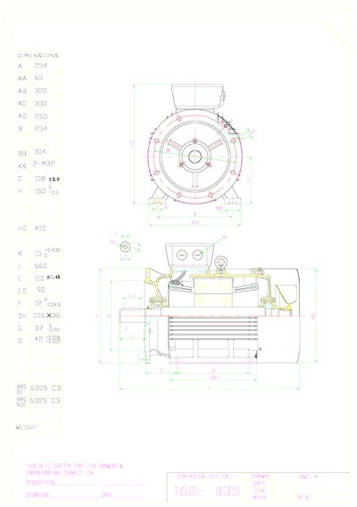 ADDA ANTRIEBSTECHNIK SP160L-4 technology data - cover page